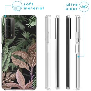 iMoshion Coque Design Huawei P Smart (2021) - Jungle - Vert / Rose
