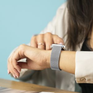 iMoshion Milanais Watch bracelet Fitbit Versa 4 / 3 / Sense (2) - Argent
