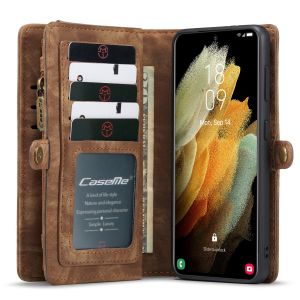 CaseMe Etui de téléphone de luxe en cuir 2 en 1 Samsung Galaxy S21