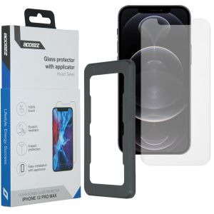 Accezz Protection d'écran en verre trempé Glass + Applicateur iPhone 12 Pro Max