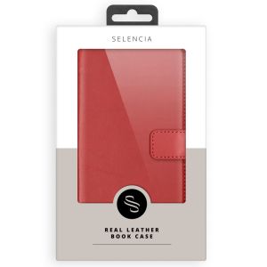 Selencia Étui de téléphone portefeuille en cuir véritable Sony Xperia XZ3