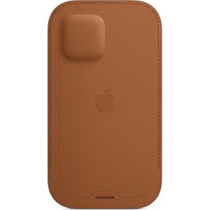 Apple Sacoche en cuir MagSafe iPhone 12 Mini - Saddle Brown