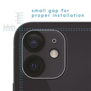 iMoshion Protection d'écran camera en verre trempé 2 Pack iPhone 12 Mini