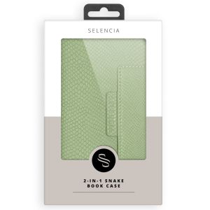 Selencia Etui portefeuille serpent amovible 2-en-1 iPhone 11 - Vert