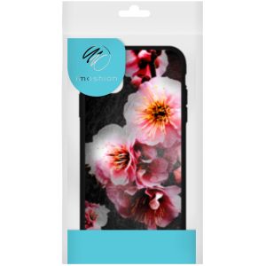 iMoshion Coque Design iPhone 11 - Fleur - Rose / Noir