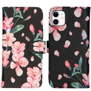 iMoshion Coque silicone design iPhone 11 - Blossom Watercolor Black