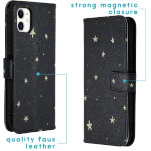 iMoshion Coque silicone design iPhone 11 - Stars Gold