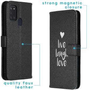 iMoshion Coque silicone design Samsung Galaxy A21s - Live Laugh Love