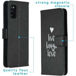 iMoshion Coque silicone design Samsung Galaxy A41 - Live Laugh Love