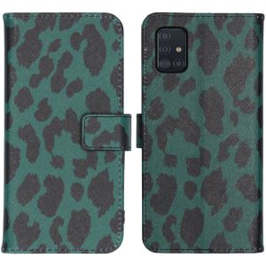 iMoshion Coque silicone design Samsung Galaxy A51 - Green Leopard