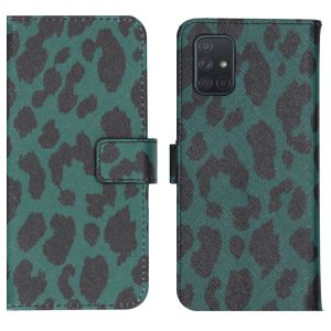 iMoshion Coque silicone design Samsung Galaxy A71 - Green Leopard
