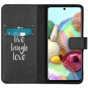 iMoshion Coque silicone design Samsung Galaxy A71 - Live Laugh Love