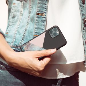 iMoshion Coque Design Samsung Galaxy A51 - Marbre - Rose / Noir
