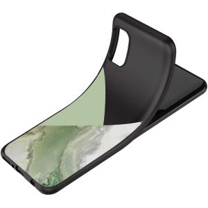 iMoshion Coque Design Samsung Galaxy A71 - Marbre - Vert / Noir