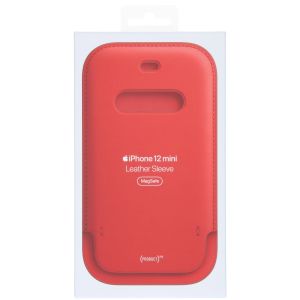 Apple Sacoche en cuir MagSafe iPhone 12 Mini - Scarlet Red