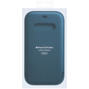 Apple Sacoche en cuir MagSafe iPhone 12 Pro Max - Baltic Blue