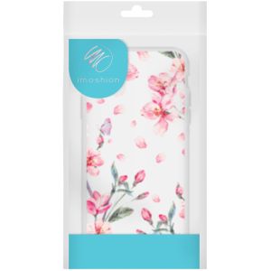 iMoshion Coque Design iPhone 12 Mini - Fleur - Rose