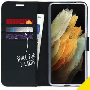 Accezz Étui de téléphone Wallet Samsung Galaxy S21 Ultra - Noir