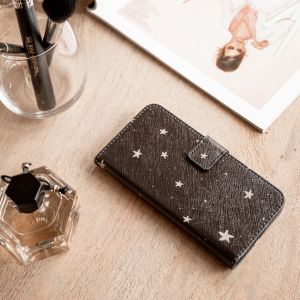iMoshion Coque silicone design iPhone 12 (Pro) - Stars Gold