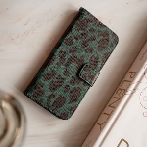 iMoshion Coque silicone design iPhone 12 Mini - Green Leopard