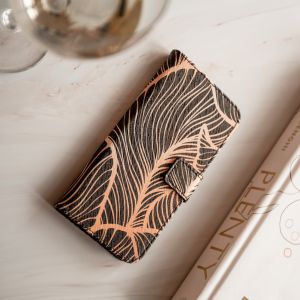 iMoshion Coque silicone design iPhone 12 Mini - Golden Leaves