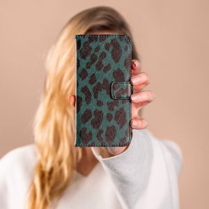 iMoshion Coque silicone design iPhone 11 - Green Leopard