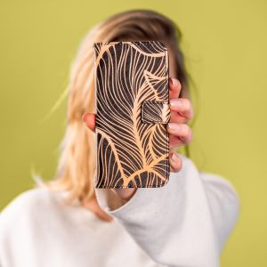 iMoshion Coque silicone design iPhone 11 - Golden Leaves
