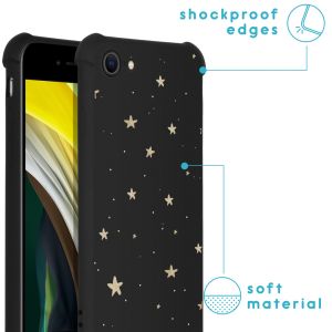 iMoshion Coque Design avec cordon iPhone SE (2022 / 2020) / 8 / 7 - Stars Gold