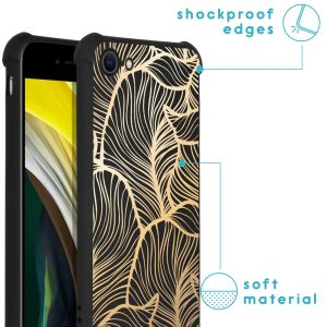iMoshion Coque Design avec cordon iPhone SE (2022 / 2020) / 8 / 7 - Golden Leaves