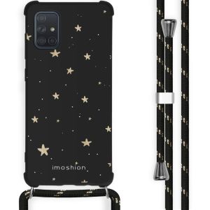 iMoshion Coque Design avec cordonSamsung Galaxy A71 - Stars Gold