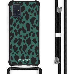iMoshion Coque Design avec cordon Samsung Galaxy A51 - Léopard - Vert