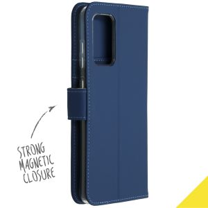Accezz Étui de téléphone Wallet Samsung Galaxy A72 - Bleu foncé