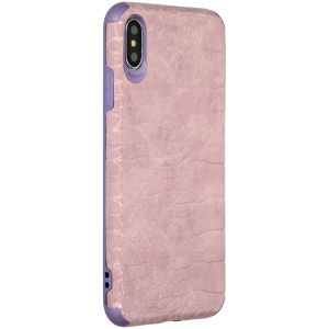 My Jewellery Coque silicone Croco iPhone Xs Max - Violet