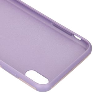 My Jewellery Coque silicone Croco iPhone Xs Max - Violet
