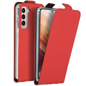 Accezz Étui à rabat Samsung Galaxy S21 - Rouge