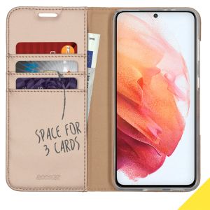 Accezz Étui de téléphone Wallet Samsung Galaxy S21 - Dorée