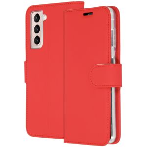 Accezz Étui de téléphone Wallet Samsung Galaxy S21 - Rouge