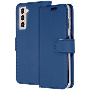 Accezz Étui de téléphone Wallet Galaxy S21 Plus - Bleu foncé