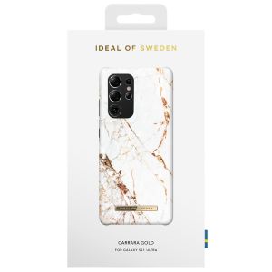 iDeal of Sweden Coque Fashion Samsung Galaxy S21 Ultra - Carrara Gold