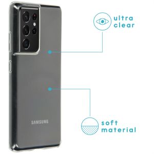 iMoshion Coque silicone Samsung Galaxy S21 Ultra - Transparent