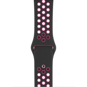Apple Nike Sport bracelet Apple Watch 1-6 / SE / Ultra (2) - 42/44/45 mm - Black / Pink Blast