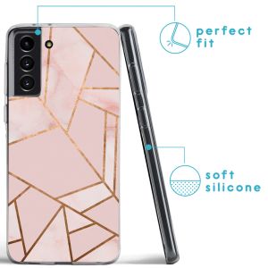 iMoshion Coque Design Samsung Galaxy S21 Plus - Pink Graphic