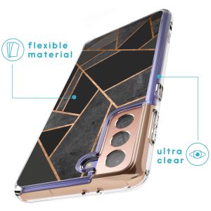 iMoshion Coque Design Samsung Galaxy S21 Plus - Black Graphic