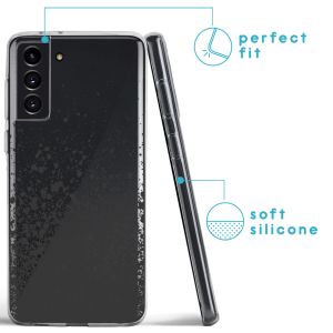 iMoshion Coque Design Samsung Galaxy S21 Plus - Eclaboussures - Noir
