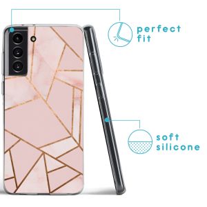 iMoshion Coque Design Samsung Galaxy S21 - Pink Graphic
