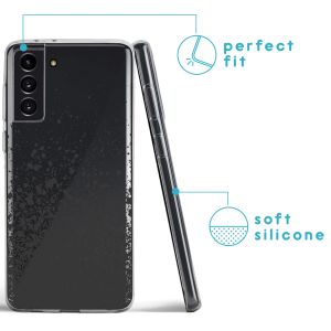 iMoshion Coque Design Samsung Galaxy S21 - Eclaboussures - Noir