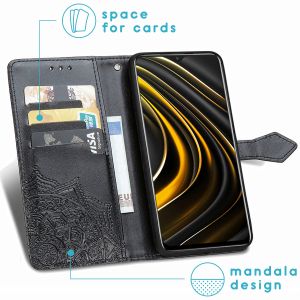 iMoshion Etui de téléphone Mandala Xiaomi Poco M3 - Noir