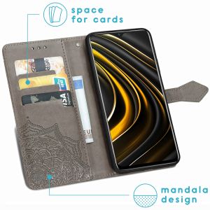 iMoshion Etui de téléphone Mandala Xiaomi Poco M3 - Gris