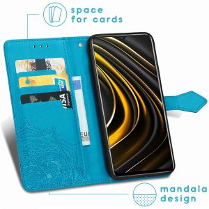 iMoshion Etui de téléphone Mandala Xiaomi Poco M3 - Turquoise