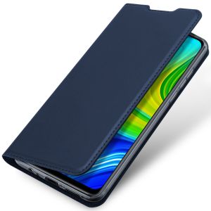 Dux Ducis Étui de téléphone Slim Xiaomi Redmi Note 9 - Bleu foncé